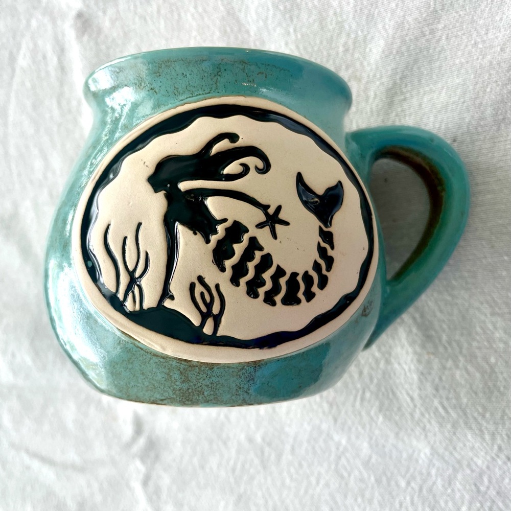 Large Teal Mermaid Mug (Never Used)